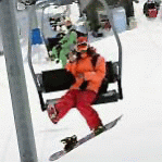   Snowboardistka